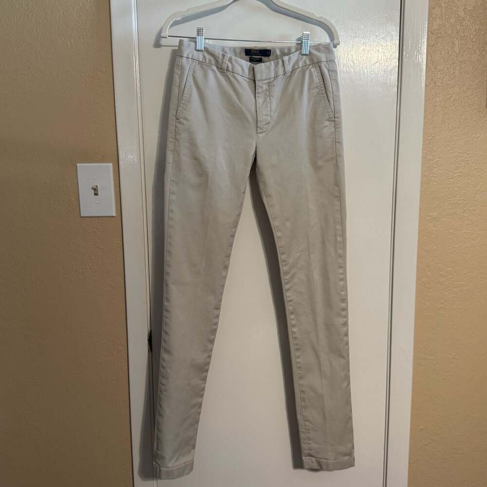 Polo Ralph Lauren Women's Brooke Skinny Chino Pants in Summer Taupe